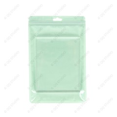 Clear Back Color Front Multi-Size Glossy Mylar Flat Reusable Zip Lock Bag