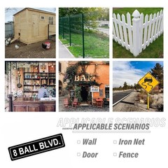 8 Ball Blvd Street Sign Metal Tin Billiards Pool Cue Pool Table Darts Signs R…