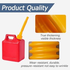 Gas Can Spout Replacement No Spill Nozzle Flexible Fuel Tank Adapter Kit 5 Gallo