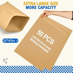 Extra Large Mailing Envelopes 14” X 18” 32lb Opaque 50 Pcs – Ideal