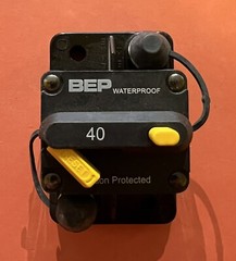 BEP- 40A 9040 Resettable Circuit Breaker AL520409A WATERPROOF IGNITION PROTECTED