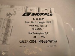 BRAND NEW LOTS 10 GRIPPLE NO2-10 FOOT LOOP 25-100LBS-HF2-LG-10FT-1P. BRAND NEW!