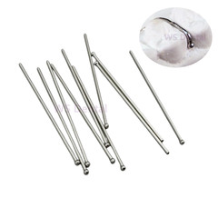 10Pcs Dental Ball Retainer J Clasp Oblique Clasps Bars Ball-Type 0.7/0.8/0.9/1.0
