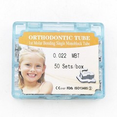50Sets Dental Buccal Tubes Monoblock Orthodontic 022 Roth MBT 1st 2nd Molar Tube