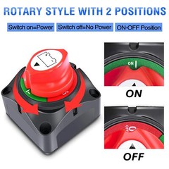 Battery Disconnect Switch Cut/Shut Off 275-1250Amp Marine Boat RV Camper 12V-48V