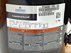 new EMERSON Copeland Scroll ZF34K5E-TFC-960 Compressor, (208/230V, 60Hz, 3Ph)