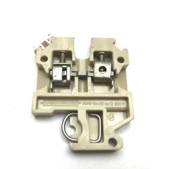 Lot of 29 Weidmuller SAK2.5 Terminal Block, Beige, 600V 25A, 22-12AWG