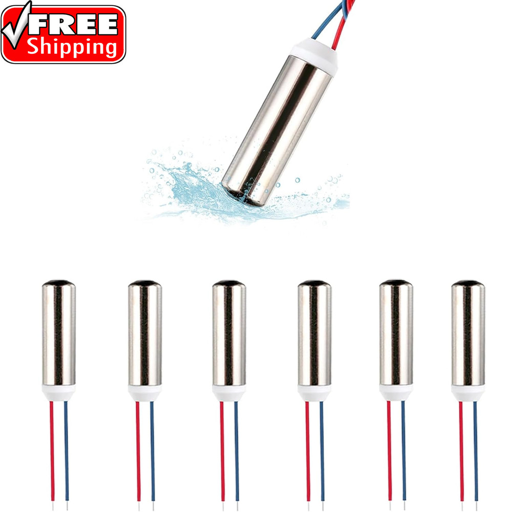 6 Pcs DC Coreless Vibration Motors 7X25Mm Micro Vibrating Motors 1-6V 8000-20000