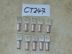 THOMAS & BETTS T&B 100 N 1/0 CU CU 42 PINK DIE ELECTRIC LUG NEW (10 Pack)