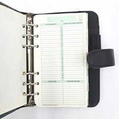 Day-Timer Avalon Personal Organizer Black 1990s New 6-Ring Portable Planner
