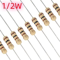 10pcs 1/2W 5% Carbon Film Resistors Choose From 100 Values 0.5W Ship from US