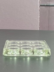 Pyrex Science 9 Well Depression Glass Spot Plates 722085 Vintage Brazil Corning