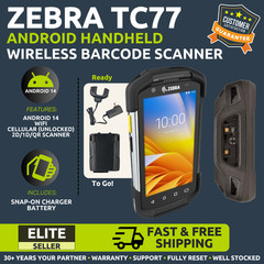 ✅Zebra TC77 Android 2D/1D/QR Barcode Handheld TC77HL-5ME24BG-NA, Unlocked!🔥⭐