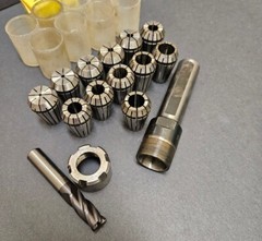 TSD Universal ½” Cap. Collet Chuck 1″ Shank 7.41″ OAL 90528 Machinist Acura Flex