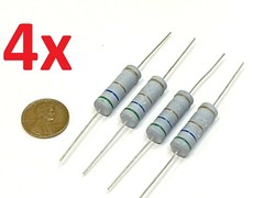 4 Pack 1.5k ohm 1k5 Metal Oxide Film Resistor 5W 5 Watt ±5% Tolerance 4x G146