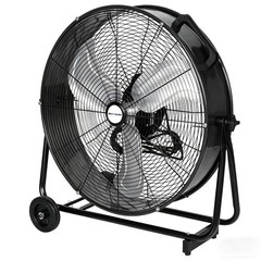 BILT HARD 24″ 8100 CFM High Velocity Industrial Drum Fan, 24 Inch, Black