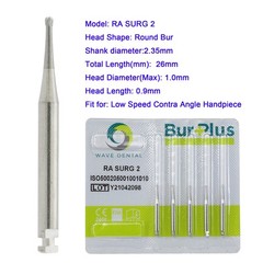 Wave Dental Carbide Burs Round Latch Bur RA 2 4 Long Surgical Bur LAOS RA SURG 4