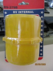 UNITED STATES HDW MFG RV379B Straight Hose To Hose Internal Hose Coupler Yellow