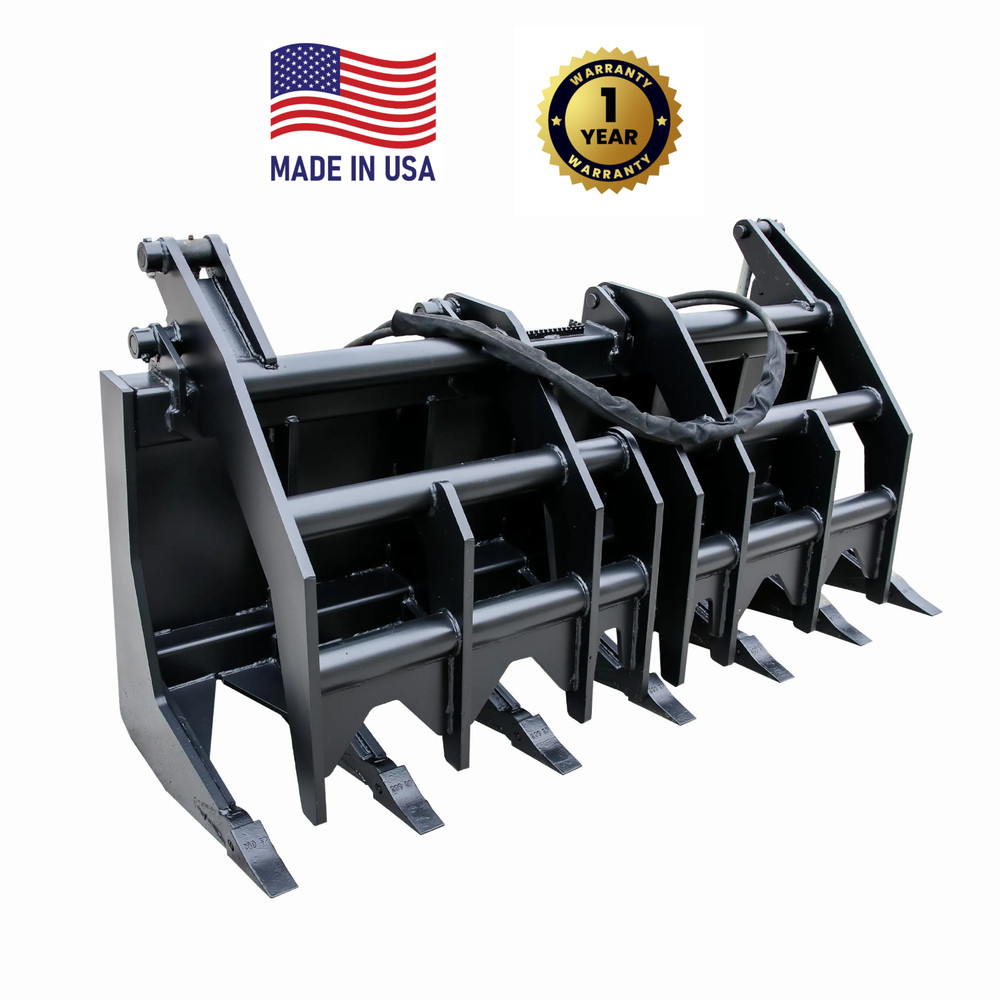 72″ Vertical Brush Grapple SUPER Heavy Duty Made In USA Quick Attach We Ship