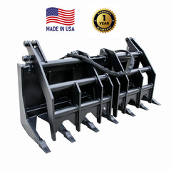 72″ Vertical Brush Grapple SUPER Heavy Duty Made In USA Quick Attach We Ship