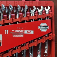 Milwaukee 48-22-9411 11-Piece SAE Combination Wrench Set MAX BITE Lifetime