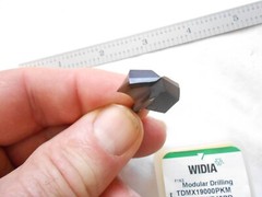 NEW WIDIA SOLID CARBIDE MODULAR DRILL TIP TDMX 19000, 19MM DIAMETER WP40PD GRADE