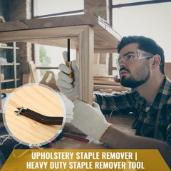 Blulu Staple Remover Puller Upholstery Tool Lifter, yellow