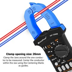 Digital Clamp Meter AC DC Current Multimeter TrueRMS 6000 Counts Amp Volt Tester