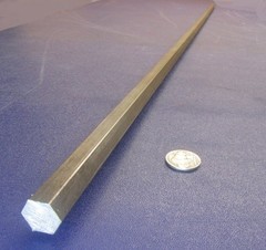 4140 Alloy Steel Hex Rod 5/8″ Hex x 5 Foot Length