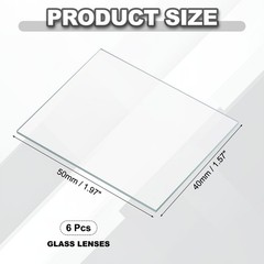 40x50mm Glass Streak Plate, 6pcs Lab Glass Slides Microscope Glass Slides