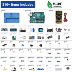 Arduino Starter Kit with Original Uno R3 RoHS Compliant 34 Projects Electronic