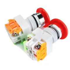 1NC+NO 22mm Emergency Stop Push Button Switch Red Mushroom Equipment e Stop Shut