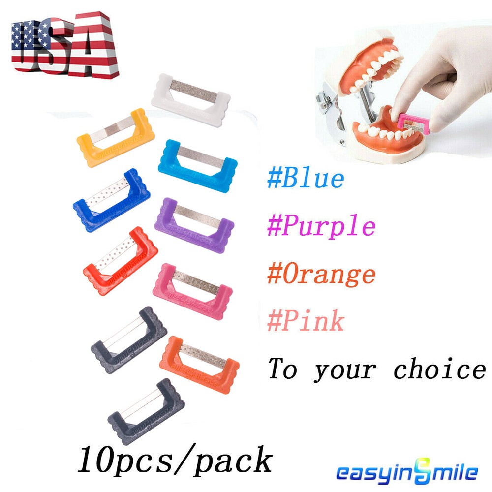 10pc/pack Dental Orthodontic Reduction Strips Interproximal Enamel Kit Automatic
