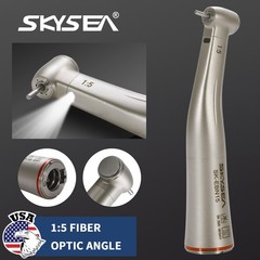NSK Style Dental 1:5 Optic LED Contra Angle Increasing Handpiece Fit FG Bur SK