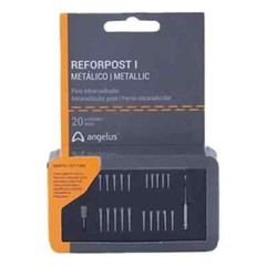 Angelus 749 Reforpost Stainless Steel Intraradicular Posts Metallic Kit 20Pk