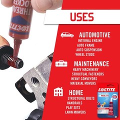 Loctite 209741 Heavy Duty Threadlocker Red 271 Specialty Glue 0.20 fl. oz.