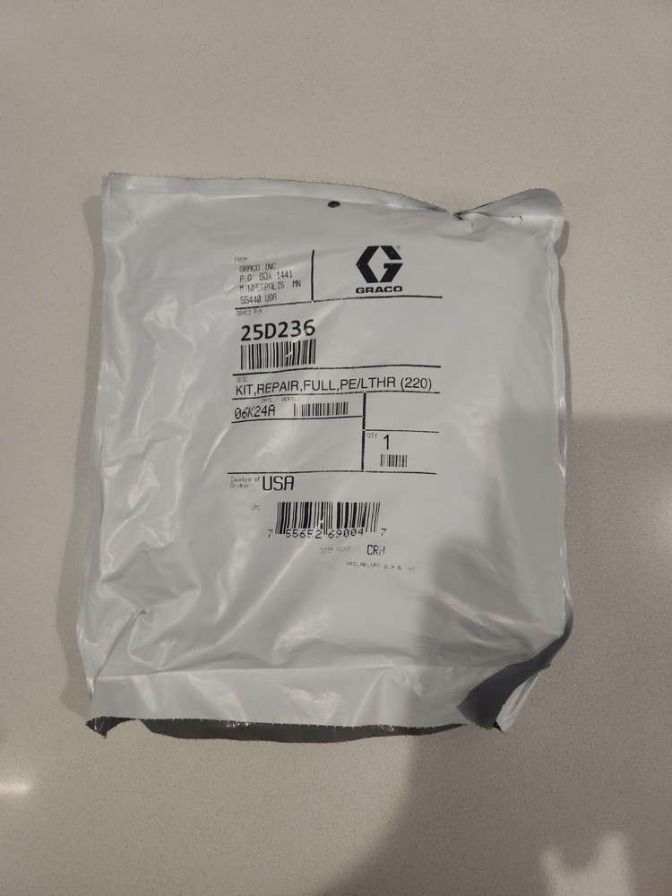 Graco 25D236 – Repair kit For Xtreme 220cc Lower