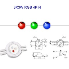 10pcs RGB RGBW RGBWW RGBWY RGBWYUV LED Chip Full Color Red Green Blue LED bead