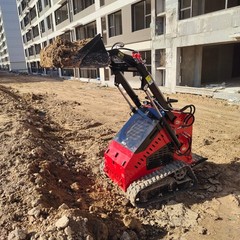 HT Mini Skid Steer Loader Tracked 13.5HP B&S EPA Gas Engine for Gardens Farming