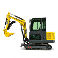 3.5 Ton Mini Excavator Kubota V1505 Cab AC Boom Swing Hydraulic Pilot EPA 25HP
