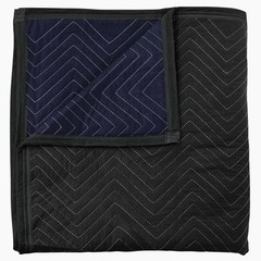 Moving Blankets 80″ x 72″ Pro Economy – 12 Pack – Black Shipping Furniture Pads