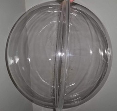 Acrylic Dome/Plastic Hemisphere – Clear – 12″ Diameter, 3/4″ Flange with Pre-Dri