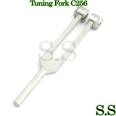 256 Hz Medical-Grade Tuning Fork Instrument with Fixed Weights, Non-Magnetic