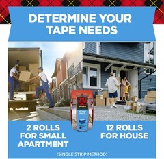 Scotch Heavy Duty Shipping Tape 1.88″ x 22.2 Yd, 6 Rolls with Dispensers, NEW!..