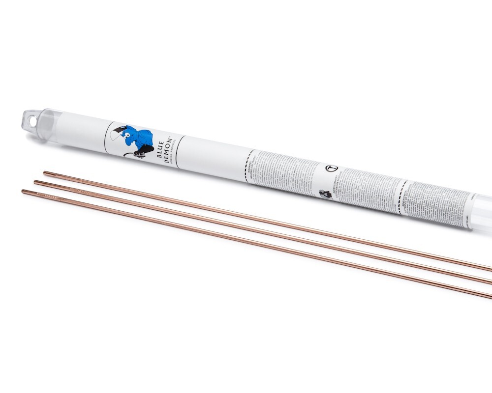 ERCuAl-A2 X 1/16 in Aluminum Bronze A2 TIG Rod 1 lb Tube Blue Demon