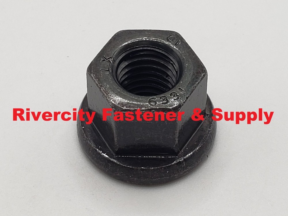 M10-1.5 High Hex Flange Nuts M10x1.5 Nut 10mm x 1.5 Flare nut Grade 10.9