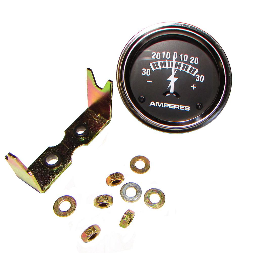 Universal 30 AMP Ammeter Gauge for Various Tractors & Equipment Fits 2″ Hole