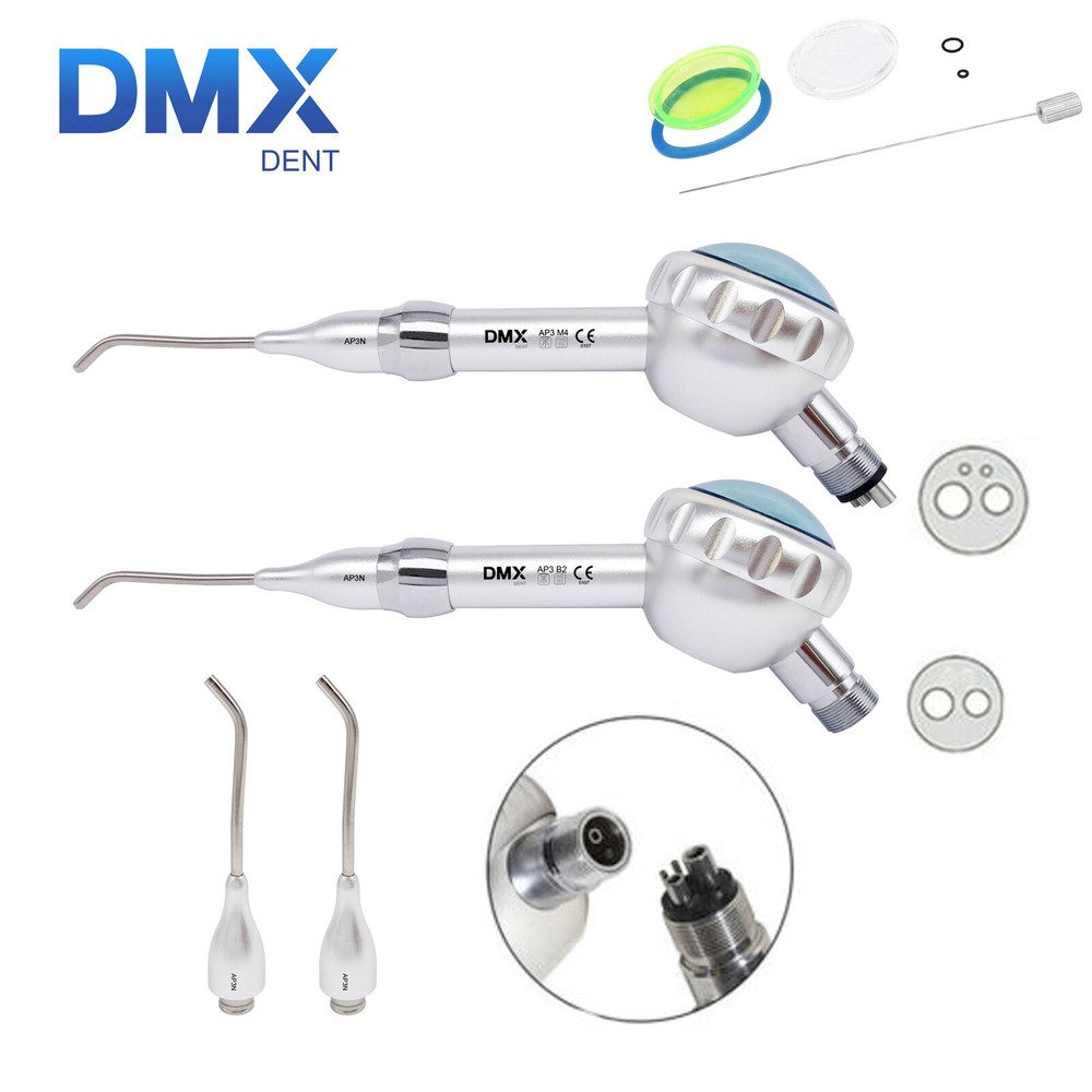 DMXDENT Dental Air Flow Hygiene Prophy Polishing Polisher Handpiece Jet 2/4Hole