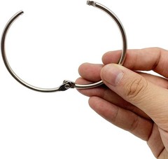 2 Inch (15 Pack) Loose Leaf Binder Book Rings, with Metal 2inch, Silver