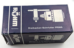 ROHM Prima Drill Chuck – 3/8″-24 #72628 – 0.5-8mm Cap – New – Made in Germany